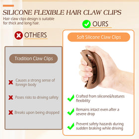 Glaudmeiss clip securing a full updo on thick curly hair comfortably