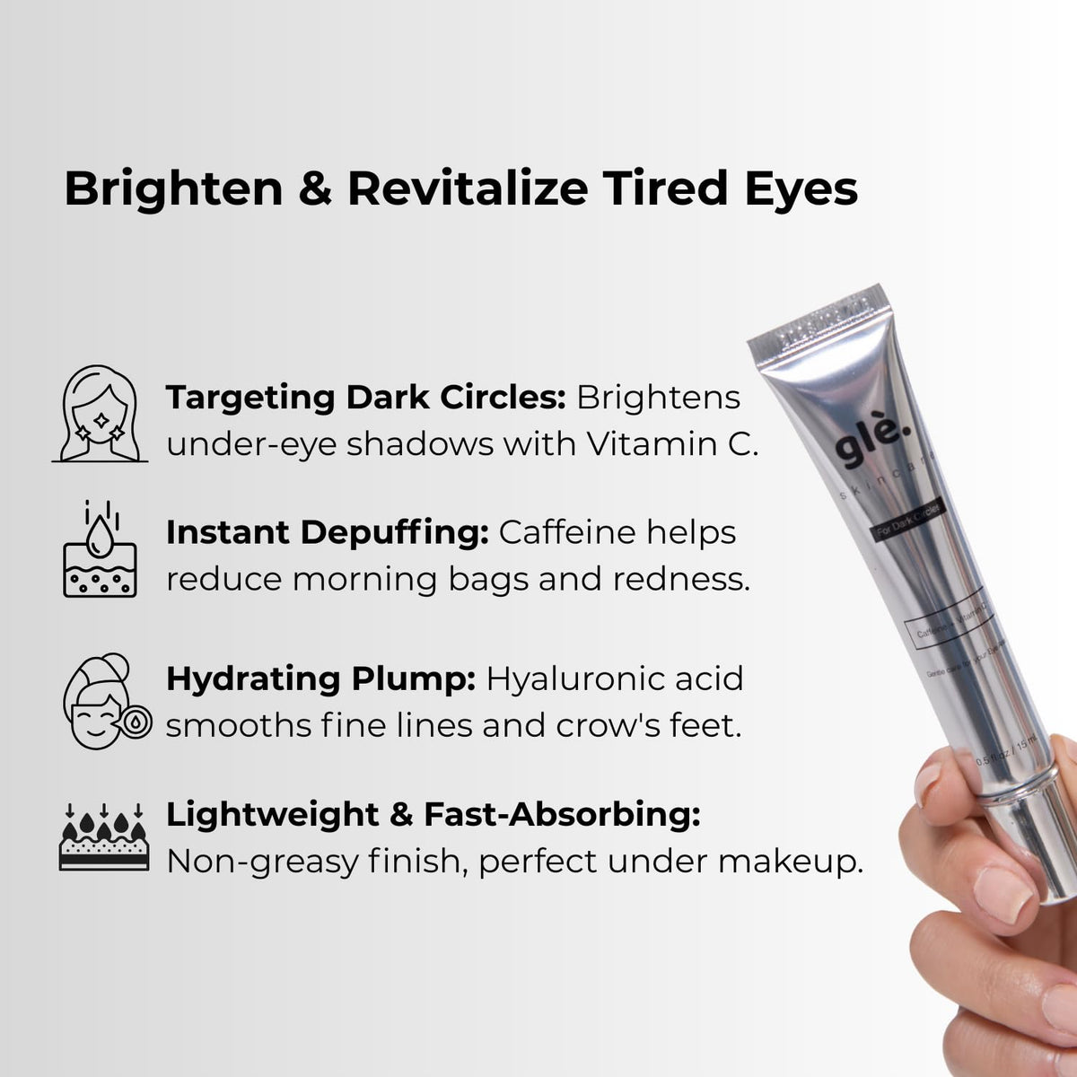 Gle serum texture close-up illustrating lightweight absorption