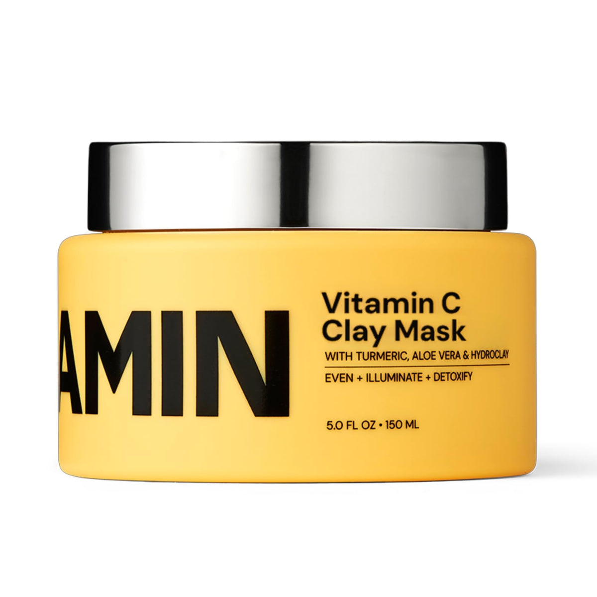 Gleamin jar front view showing label and brightening mask benefits