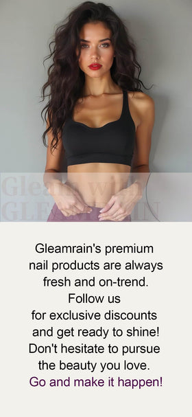 Gleamrain nails applied on hand illustrating ready-to-wear elegance and fit