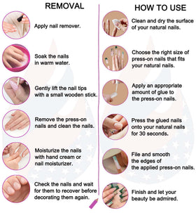 Gleamrain pack open displaying all ten handcrafted nails for quick selection benefit