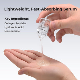 Glemme assembled stamp and serum bottle ready for mess-free application