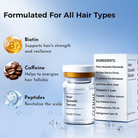Glemme stamp in use on scalp demonstrating easy application
