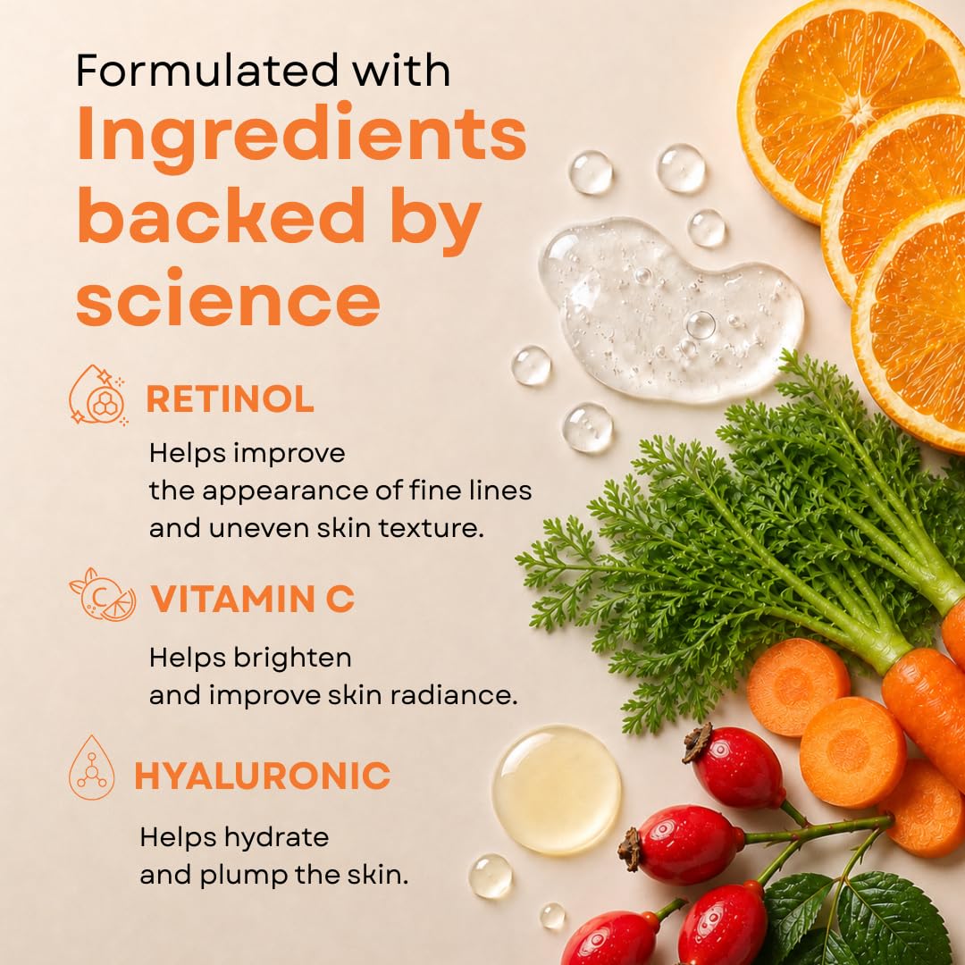 GLEOW vitamin C serum showing golden texture for brighter-looking skin