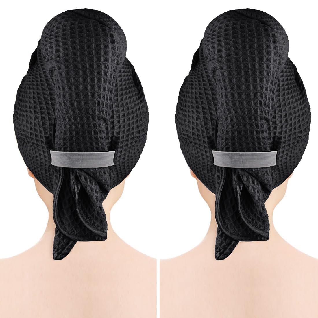 GLIMGLINT front view of two black wraps showing full coverage benefit