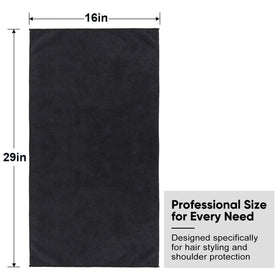 GLIMGLINT folded towel with ruler showing 16x29 size for scale