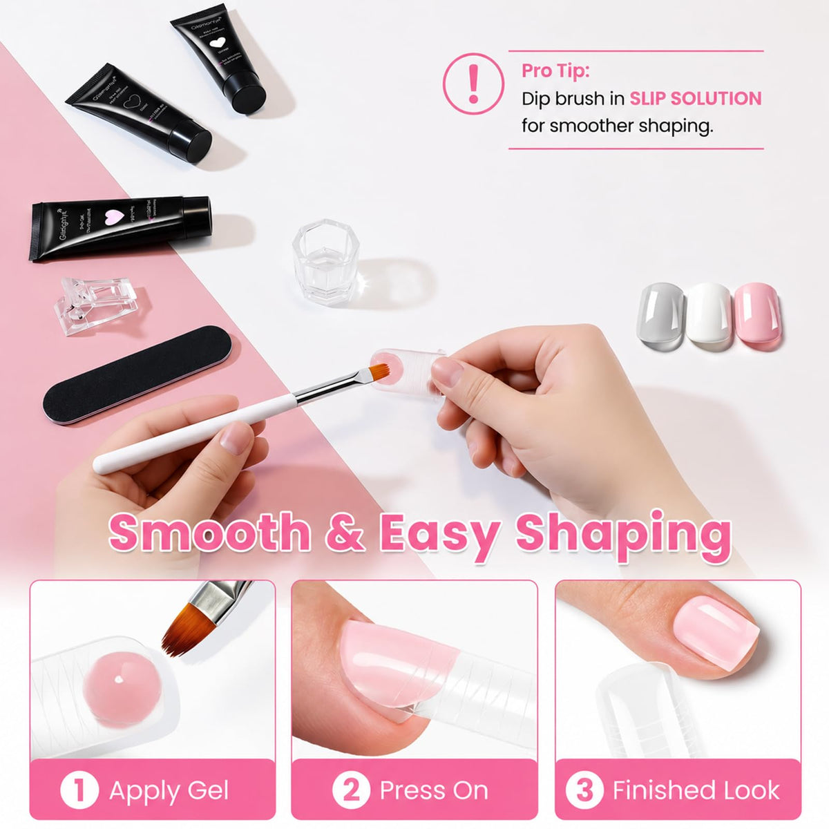 GlimightyX nail clip and mini file showing tools for neat application