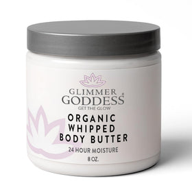 Glimmer Goddess front packaging showing clean unscented moisturizer benefits