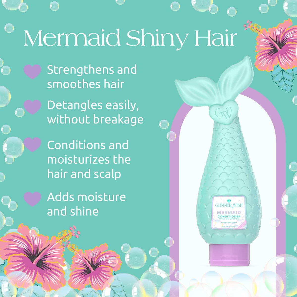glimmer wish creamy seafoam texture close-up demonstrating smooth slip and lightweight conditioning