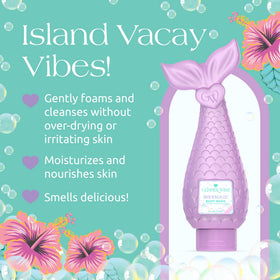 Glimmer Wish pour creating soft foam to gently cleanse skin