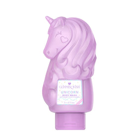 Glimmer Wish front bottle view shows unicorn design and gentle appeal