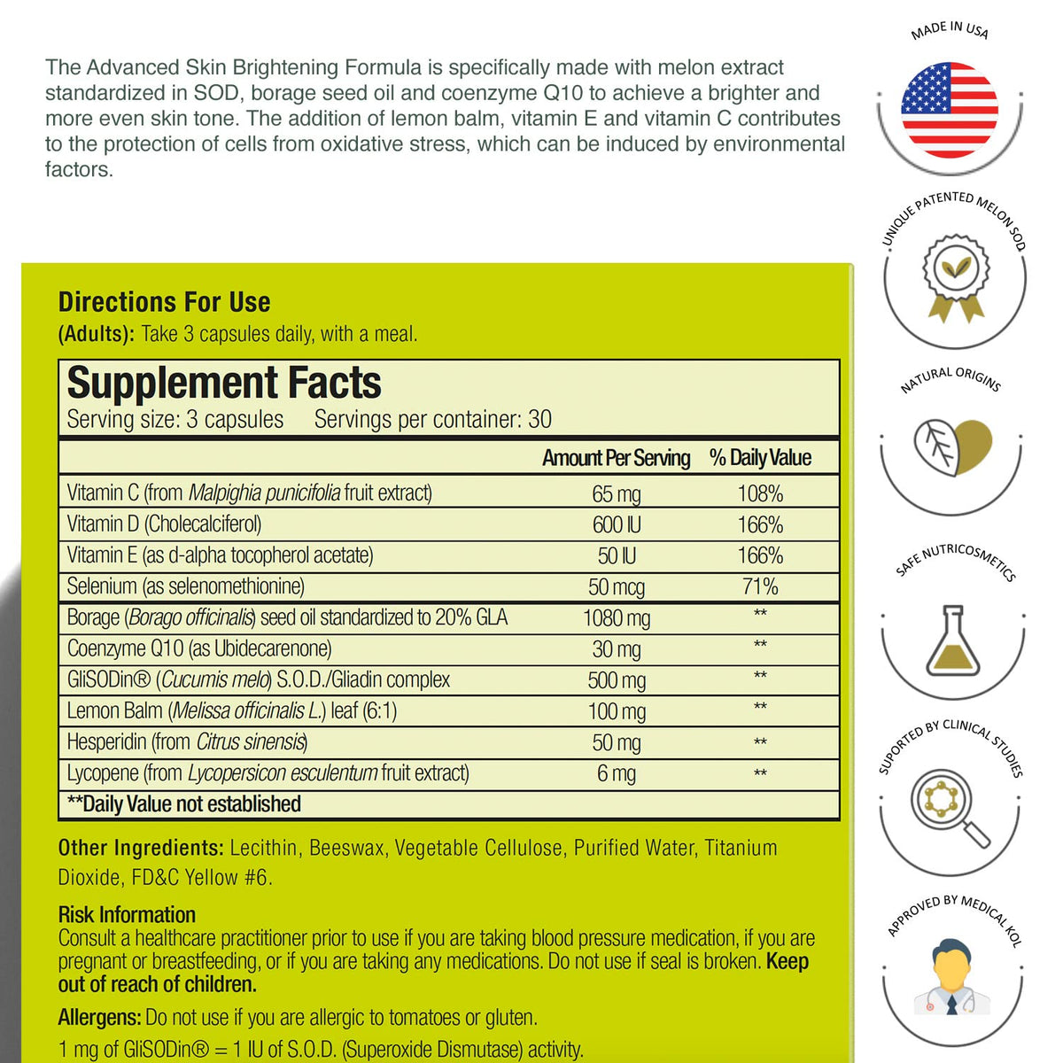 GliSODin clinical study visual representing evidence-based performance