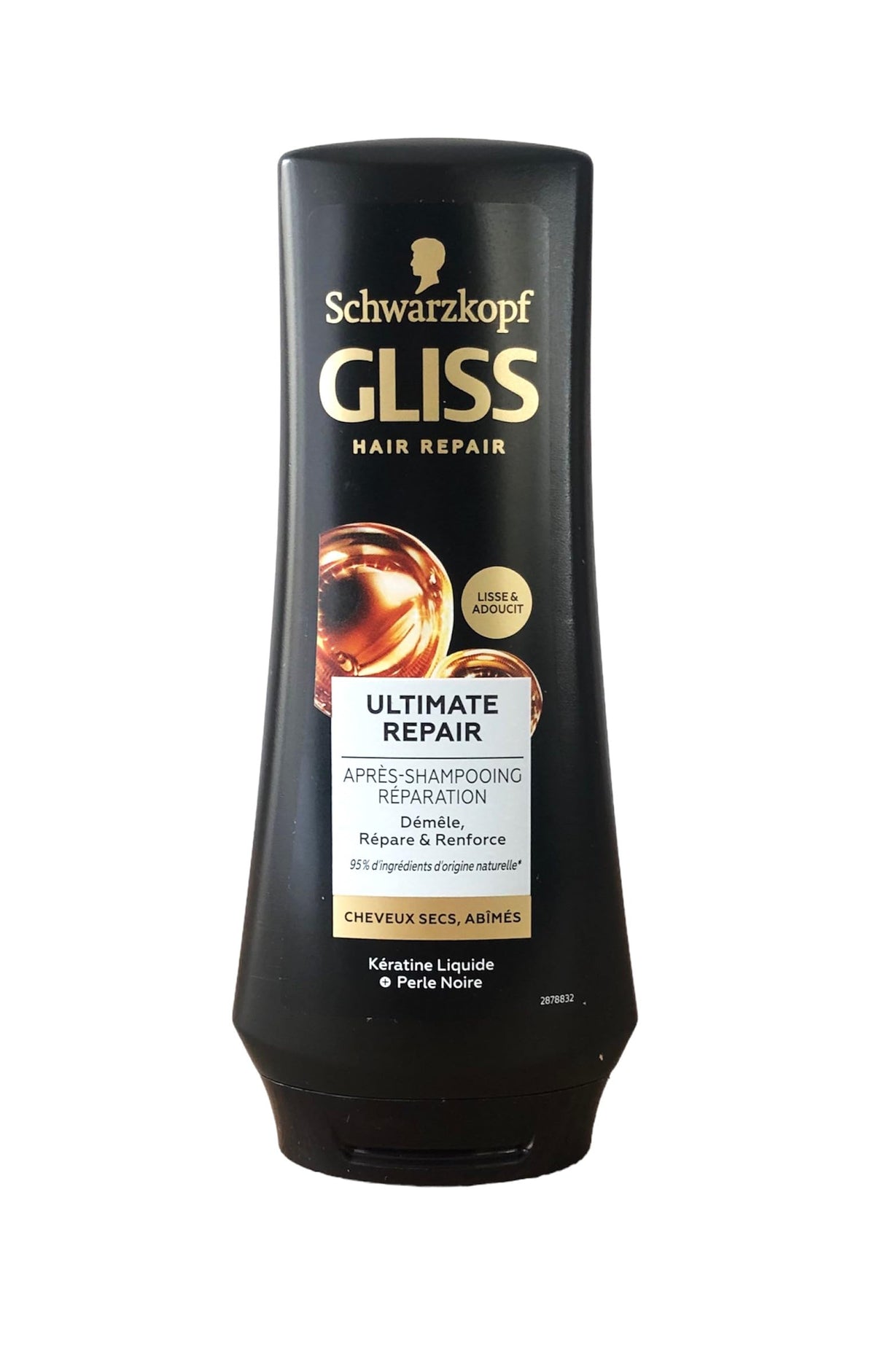 Gliss Kur front packaging showing bottle and citrus scent for visible repair