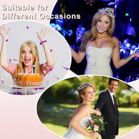 GLITZJOY storage pouch open with crowns shows organization benefit for safe keeping