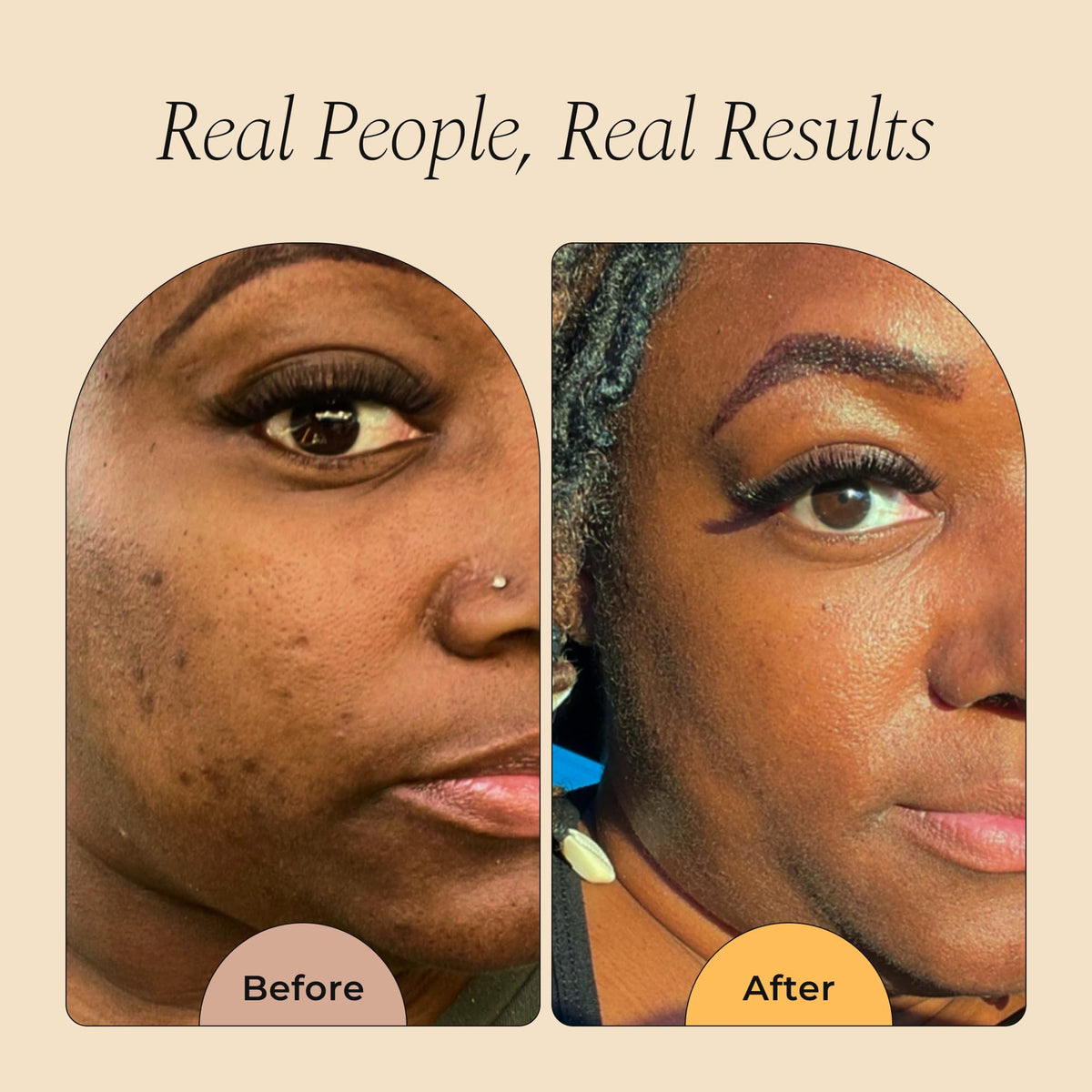Glo Melanin open jar revealing golden scrub texture for nourishing skin renewal