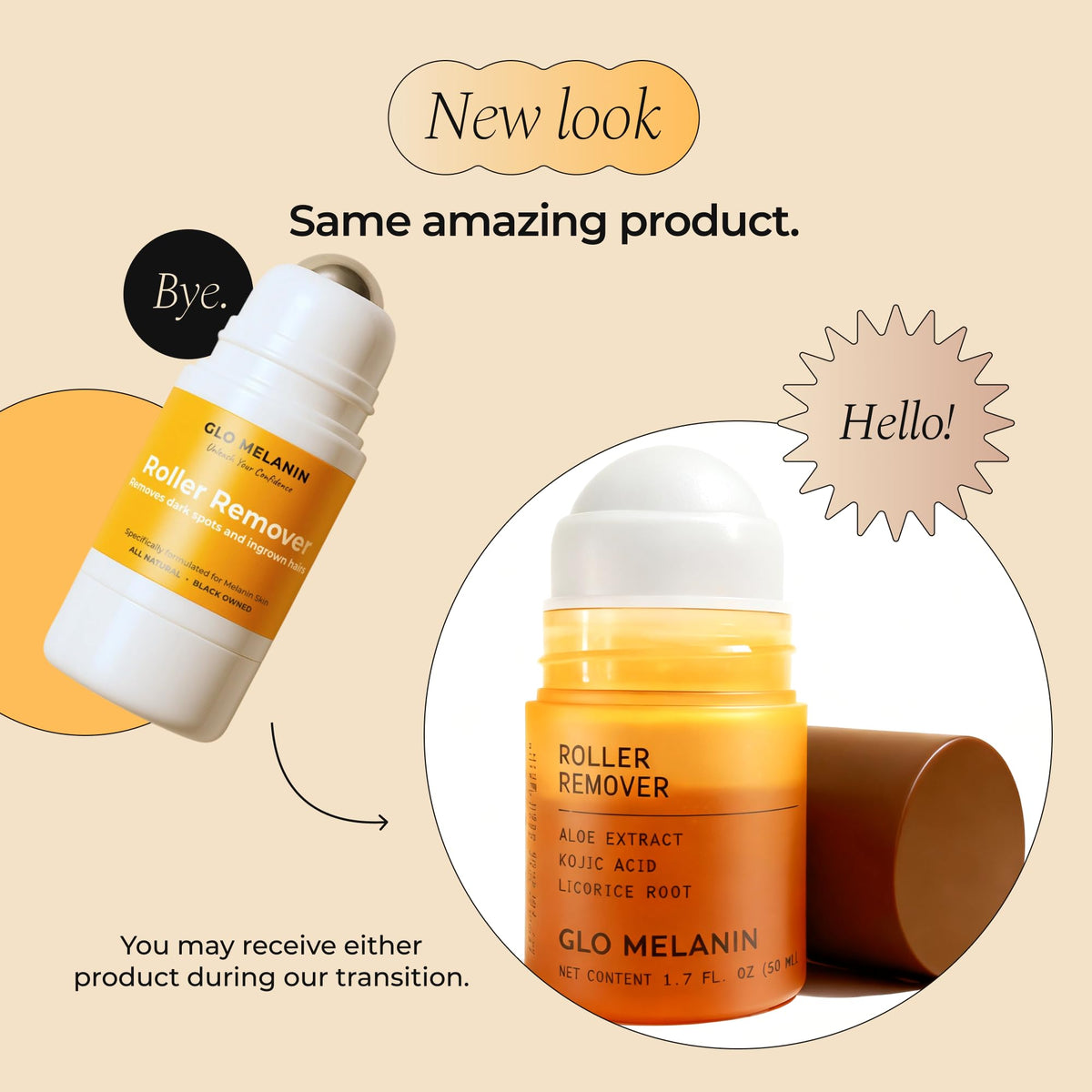Glo Melanin on bathroom shelf staged for daily skincare routine