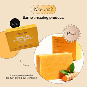 Glo Melanin soap on bathroom shelf in lifestyle setting for daily use