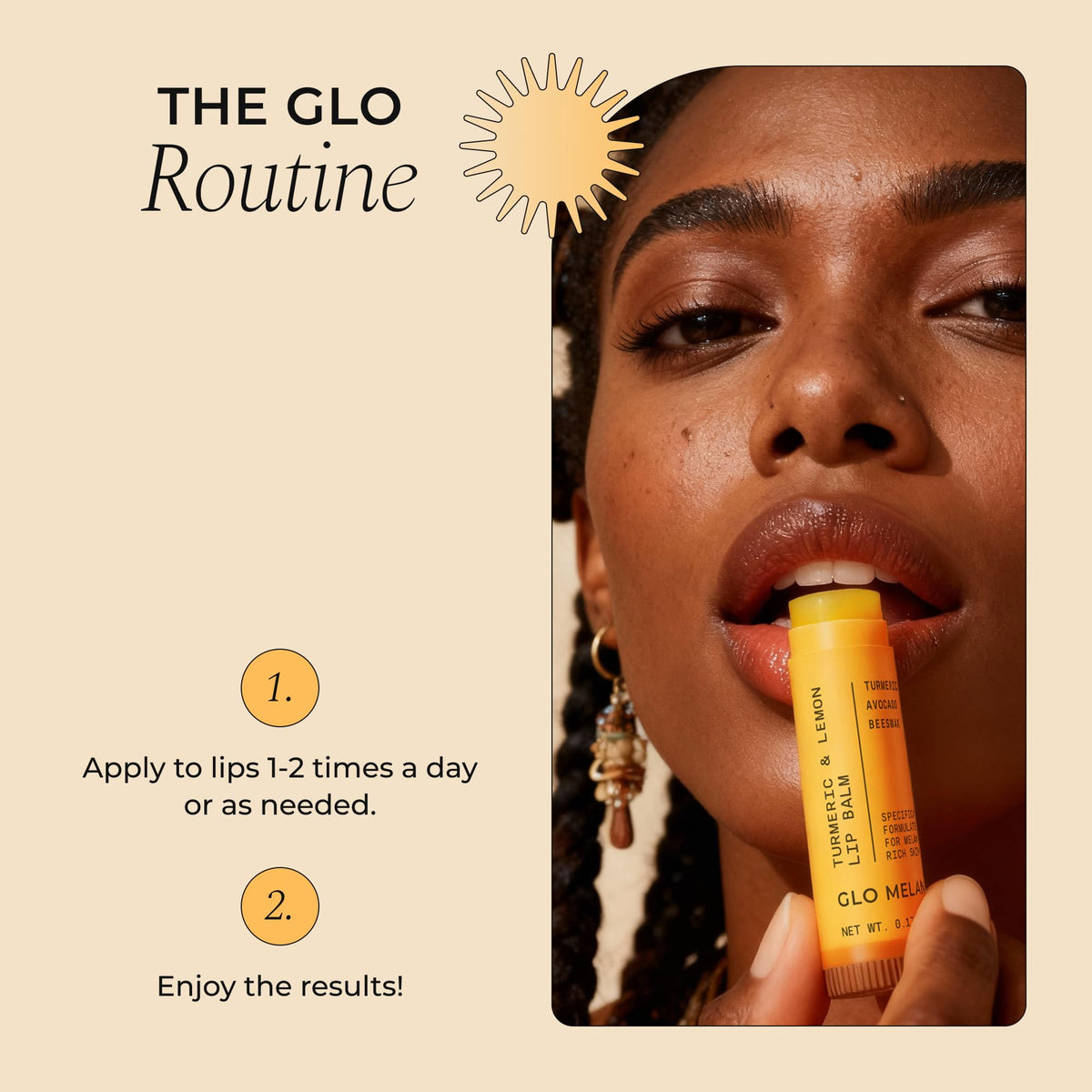 Glo Melanin bedside tube for nighttime restorative application