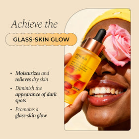 Glo Melanin label close-up highlighting ingredients and clean-ingredients promise
