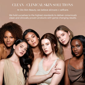 Glo Skin Beauty applying concealer with a brush for precise, controlled coverage benefit
