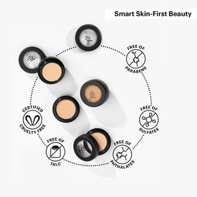 glo skin beauty compact blend on skin showing even finish and natural-looking coverage