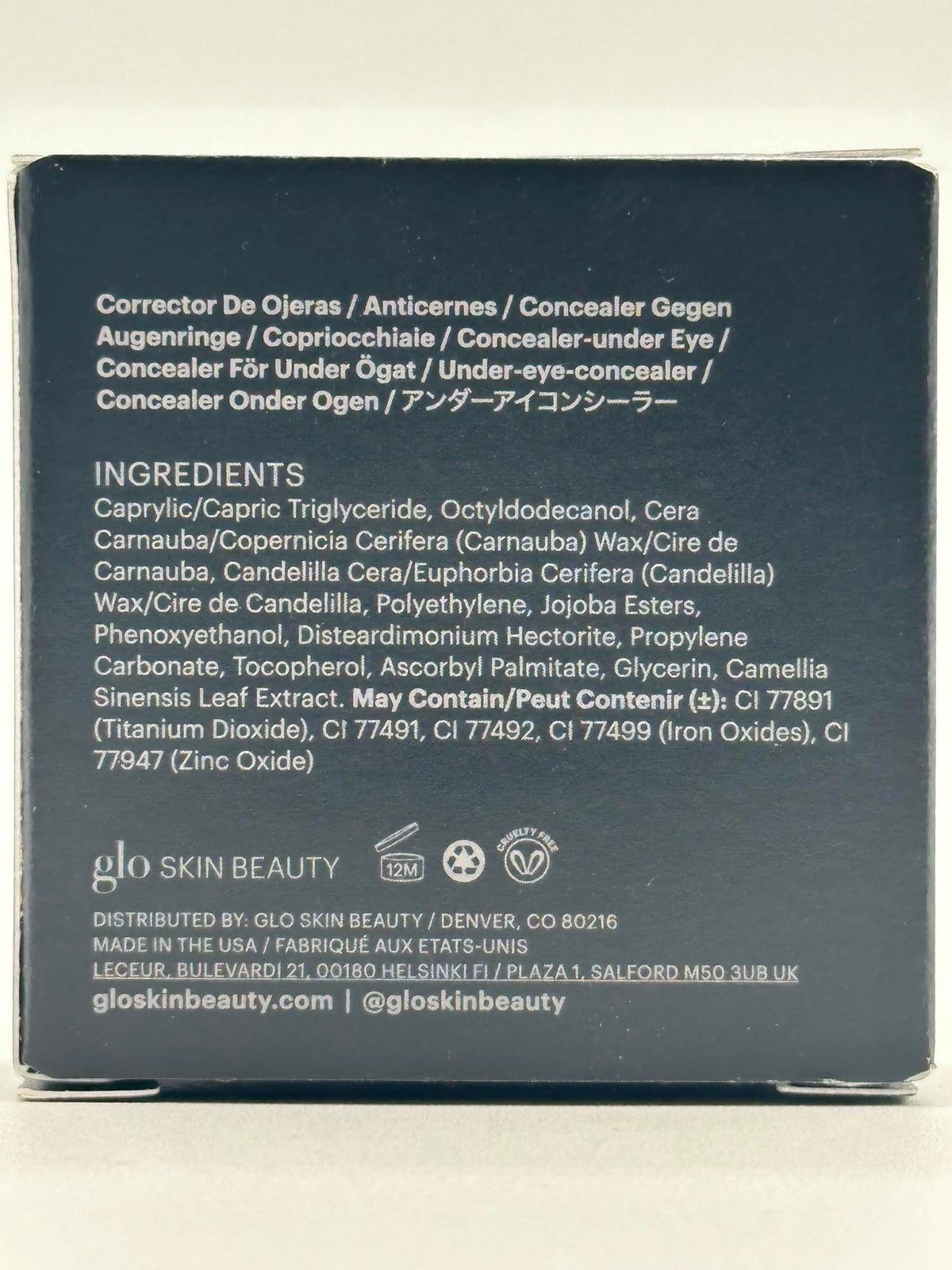 Glo Skin Beauty concealer inside makeup bag lifestyle shows on-the-go correction