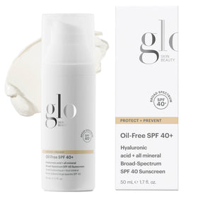 Glo Skin Beauty front packaging showing SPF40 protection and product benefits