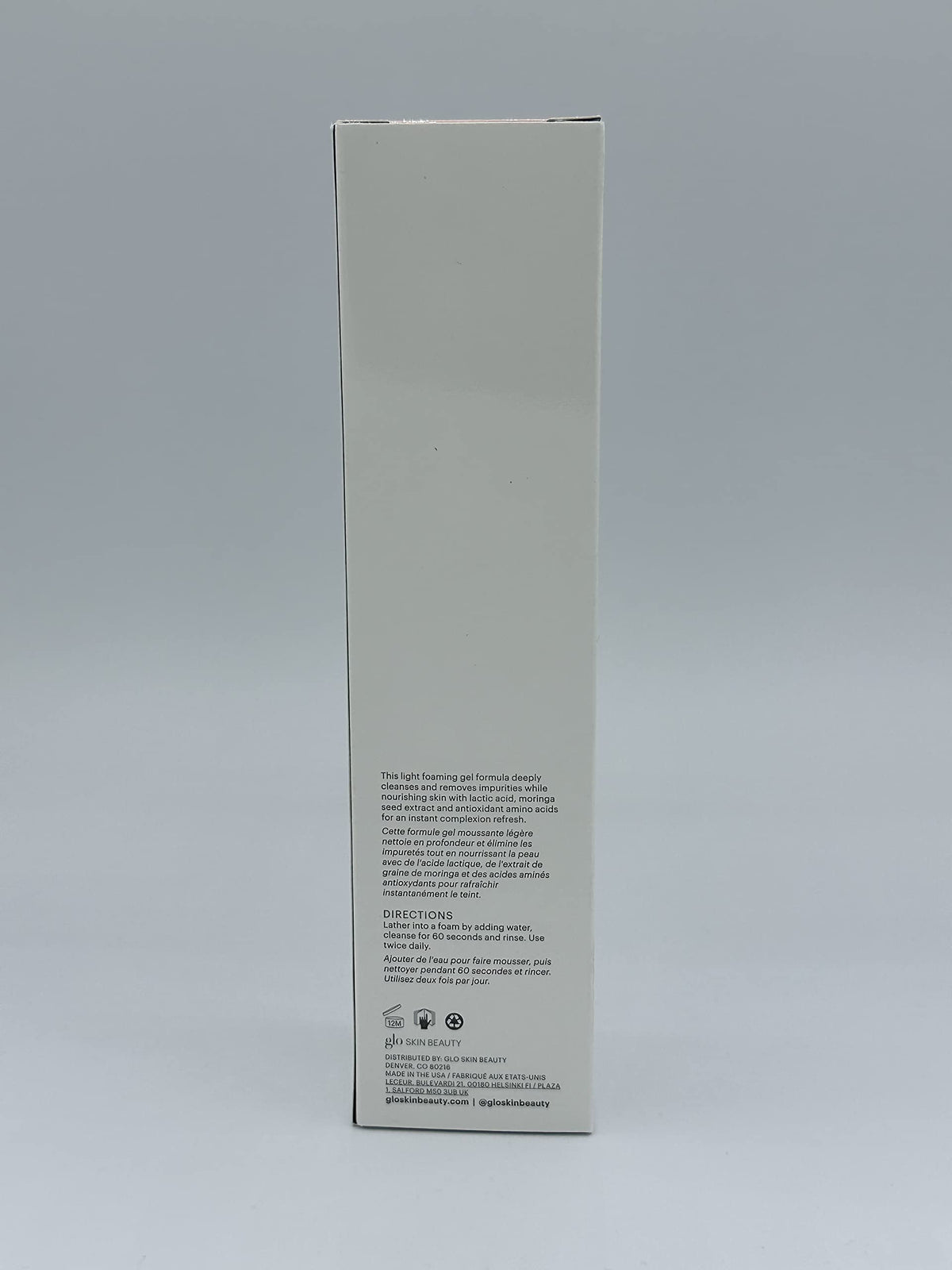Glo Skin Beauty before and after skin texture demonstrating smoother complexion benefit