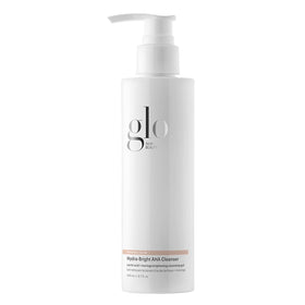 Glo Skin Beauty front packaging showing cleanser bottle and branding benefits