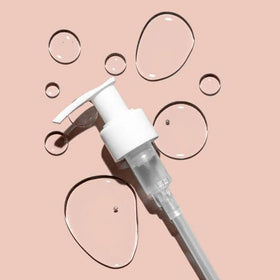 Glo Skin Beauty pump dispensing cleanser demonstrating easy controlled usage