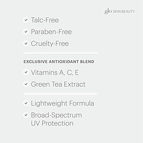 Glo Skin Beauty lifestyle on vanity conveying everyday radiant skin results