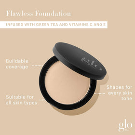 Glo Skin Beauty close-up of powder surface highlighting fine milled texture