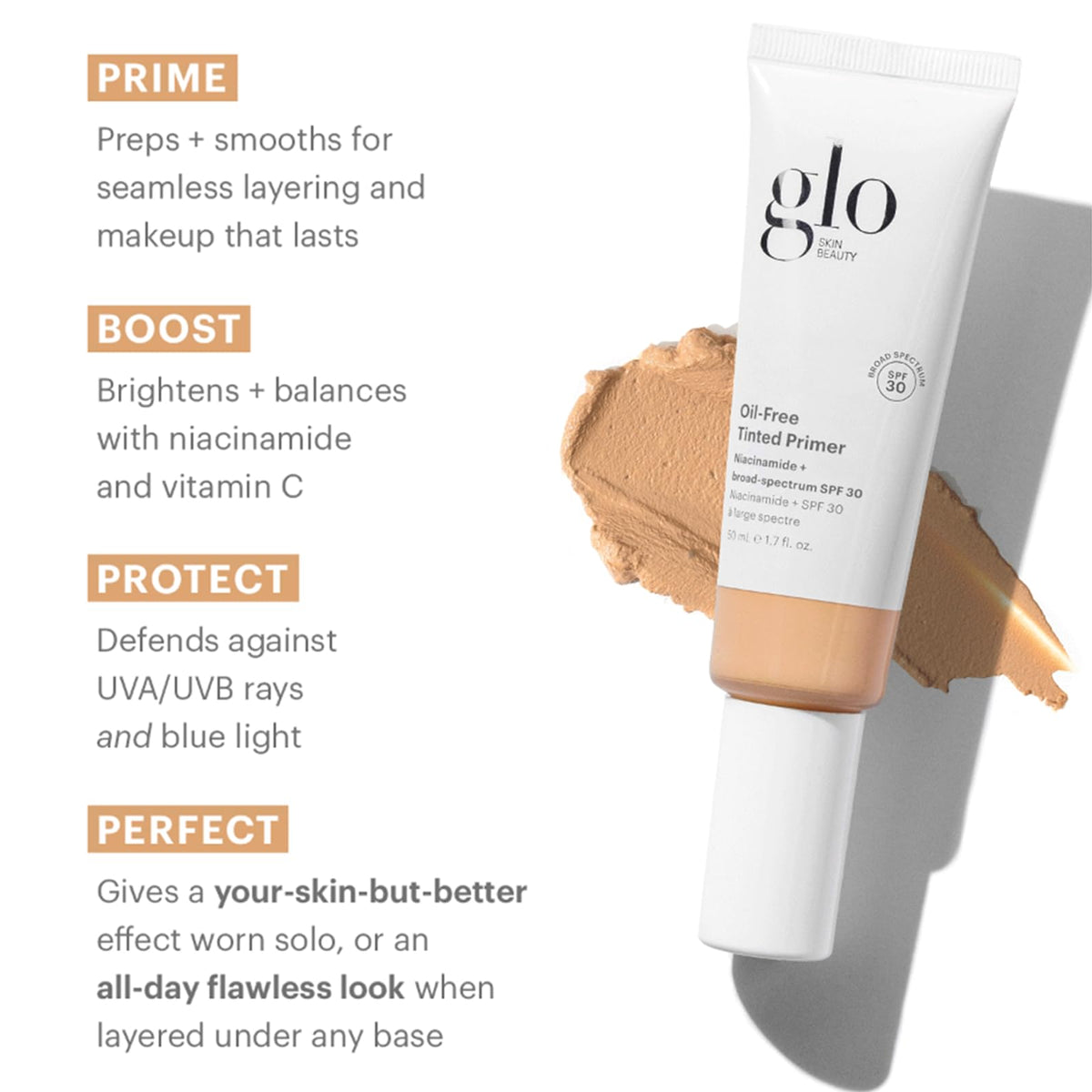 Glo Skin Beauty pump dispenser detail for controlled product use