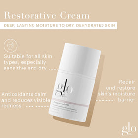 Glo Skin Beauty open cream texture close-up illustrating rich non-greasy feel