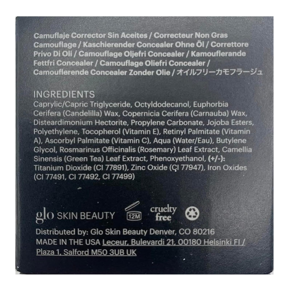 glo skin beauty size scale with fingertip illustrating product quantity and travel-friendly benefit