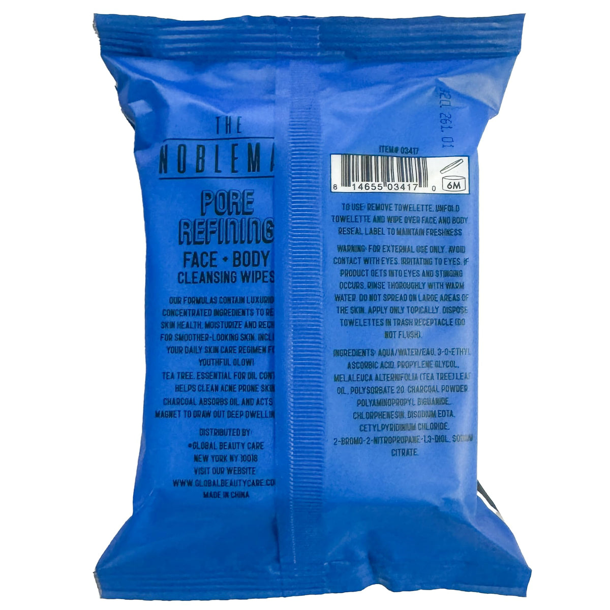 Global Beauty Care pouch placed in a gym bag showing portability and quick refresh