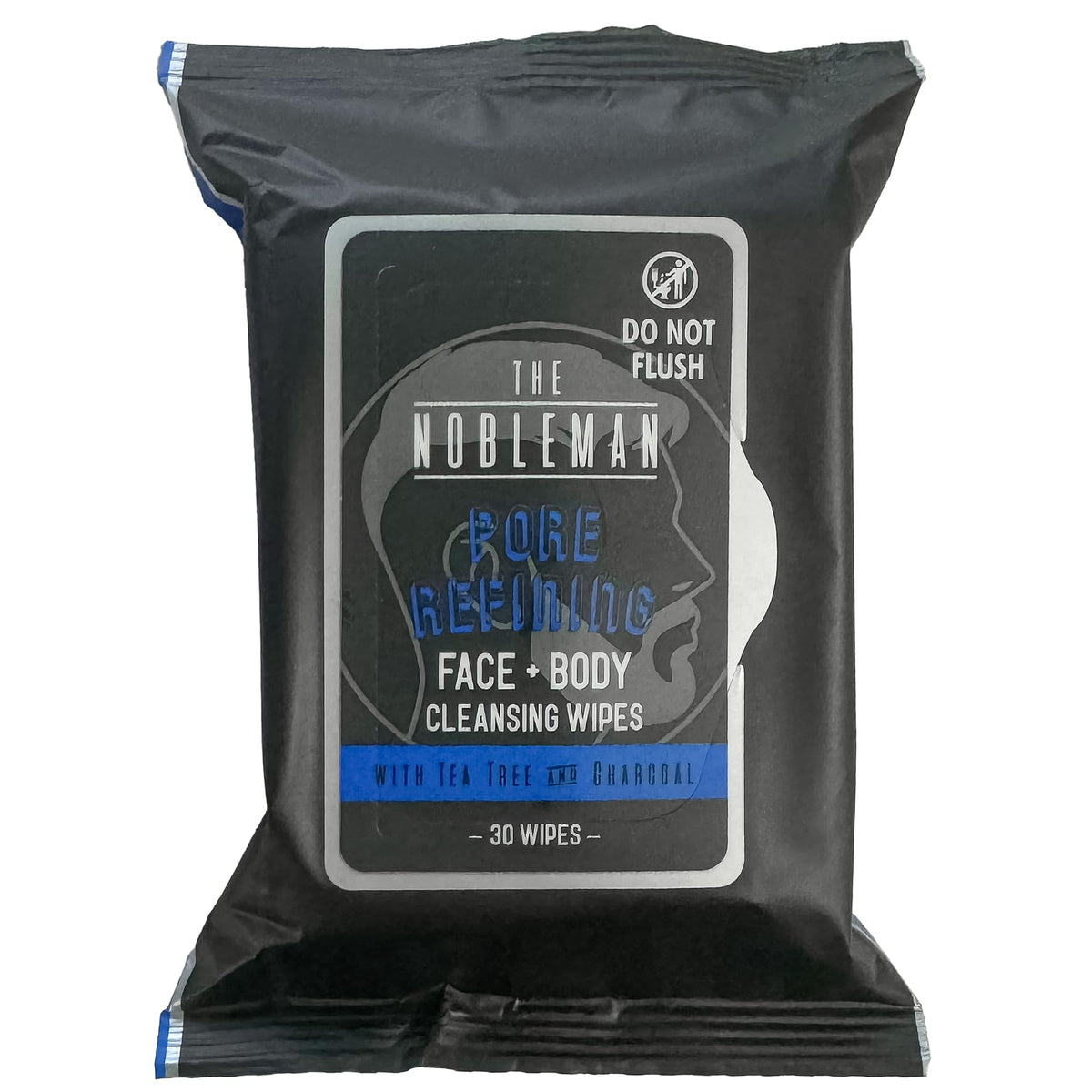 Global Beauty Care close-up texture of a wipe showing charcoal infusion and gentle cleanse