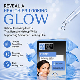 Global Beauty Care open pack with resealable lid preserving moisture
