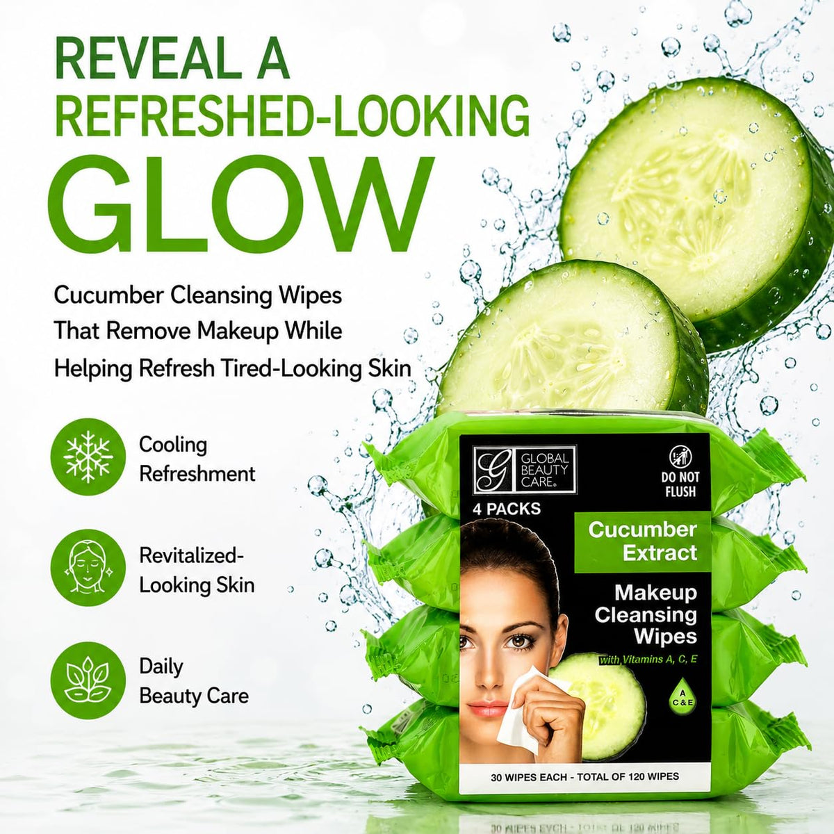 Global Beauty Care open resealable seal preserving moisture and freshness
