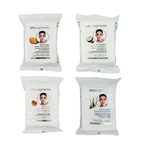 Global Beauty Care arranged four formulas showing Anti-Aging Brightening Moisturizing Pore Refining