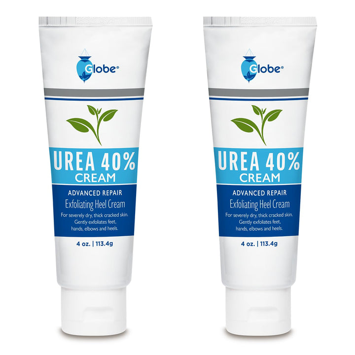 Globe front packaging two-pack showing tubes and total 8 oz for long-lasting use