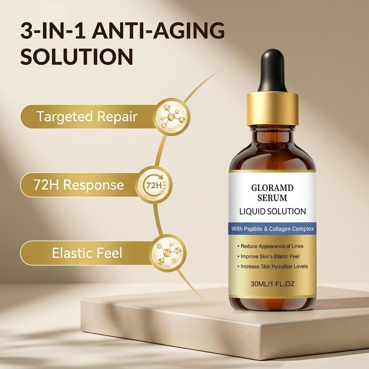 Gloramd on a bathroom vanity showing daily routine convenience and style