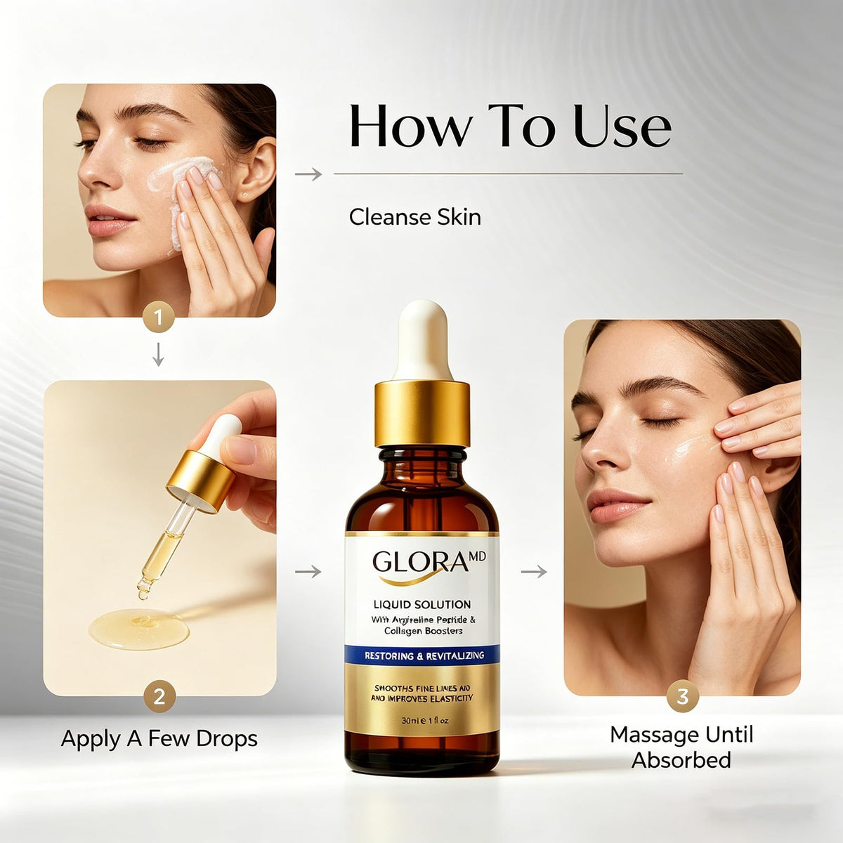 Gloramd Official label detail showing formula and usage instructions