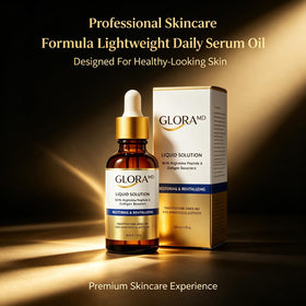 Gloramd Official lifestyle bathroom shelf suggesting daily skincare ritual