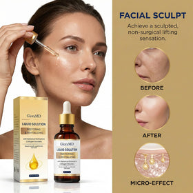 GLORAMD texture drop on hand showing silky essence and quick-absorbing finish