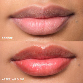 Glossier Balm Dotcom used on cuticles showing moisturized nail-bed benefit