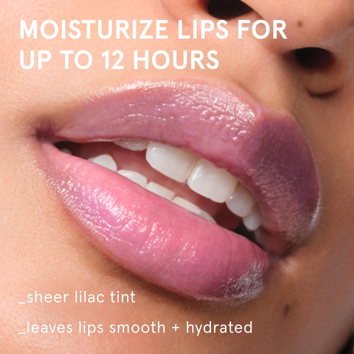 Glossier Balm Dotcom texture swipe demonstrating creamy emollient hydration