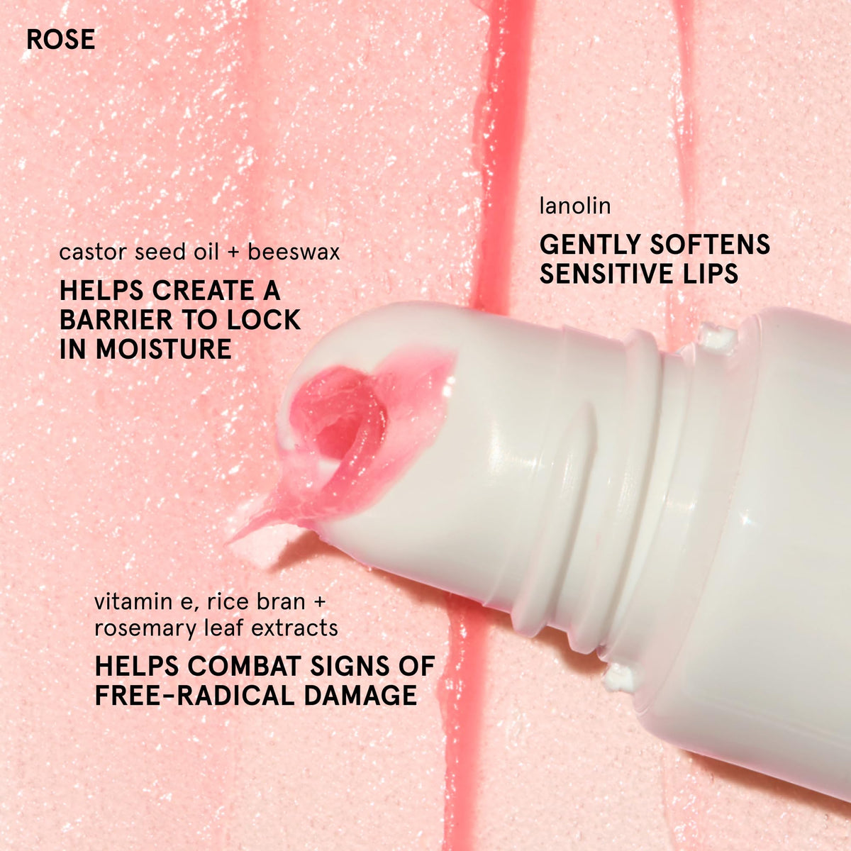 Glossier balm tube held in hand to show size and travel-friendly convenience