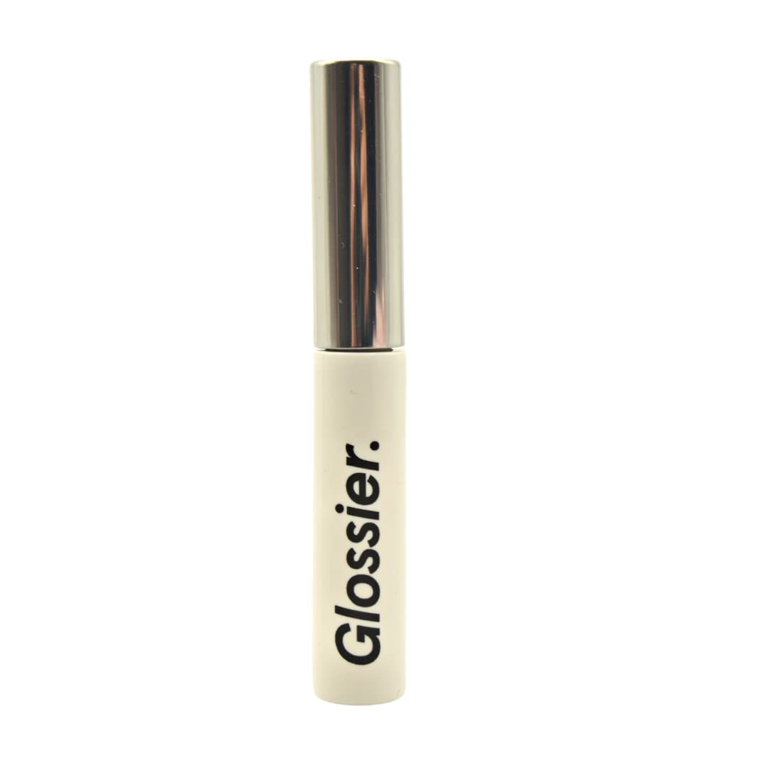 Glossier Boy Brow tube front view showing clear styling product benefit: natural shaping