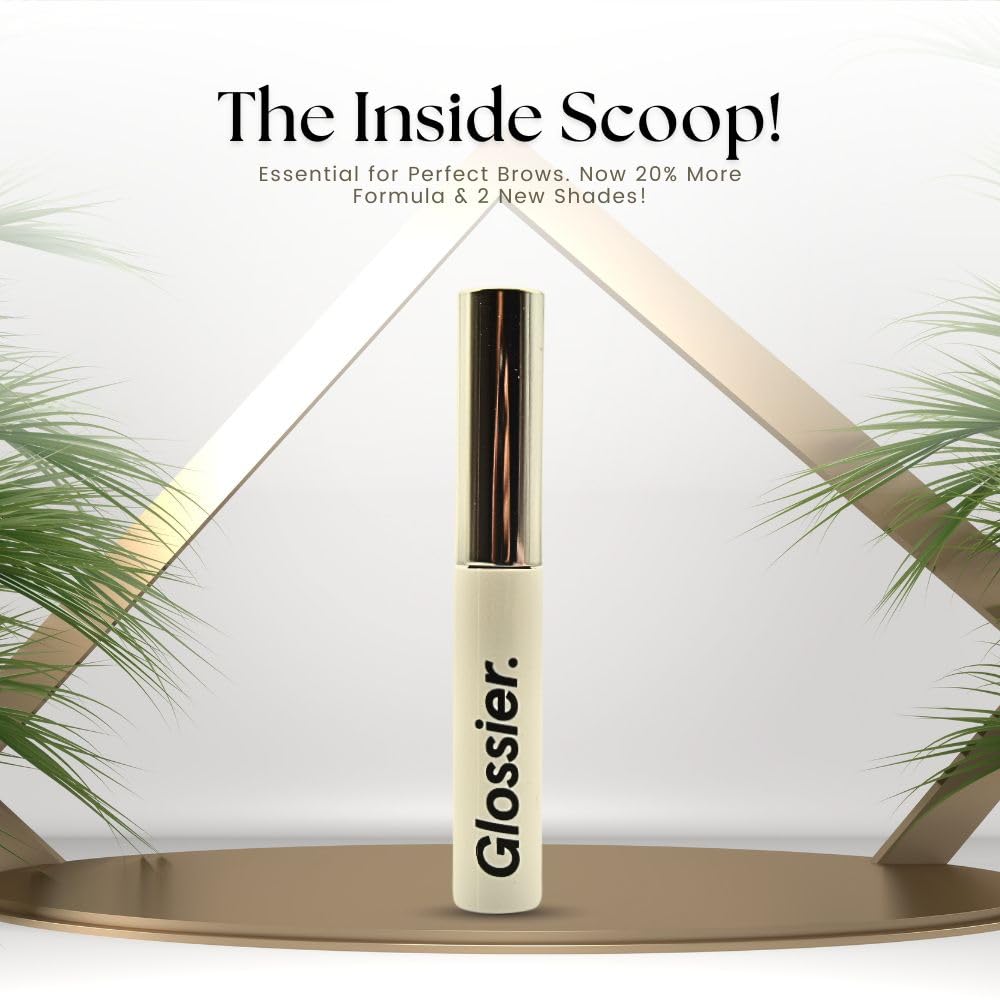 Glossier Boy Brow held in hand for size comparison and travel convenience
